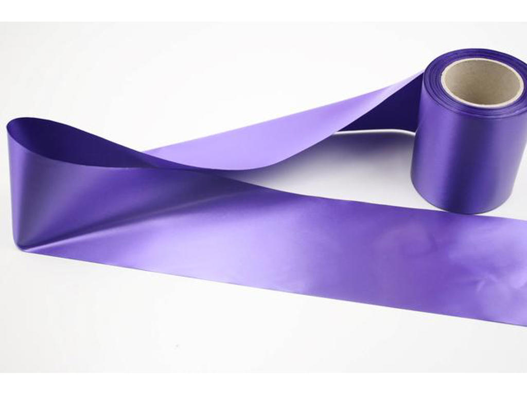 Wreath ribbon lilac soft 75 mm x 25 meters