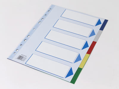 Faneblad 5-delt  A4 elba  pp
