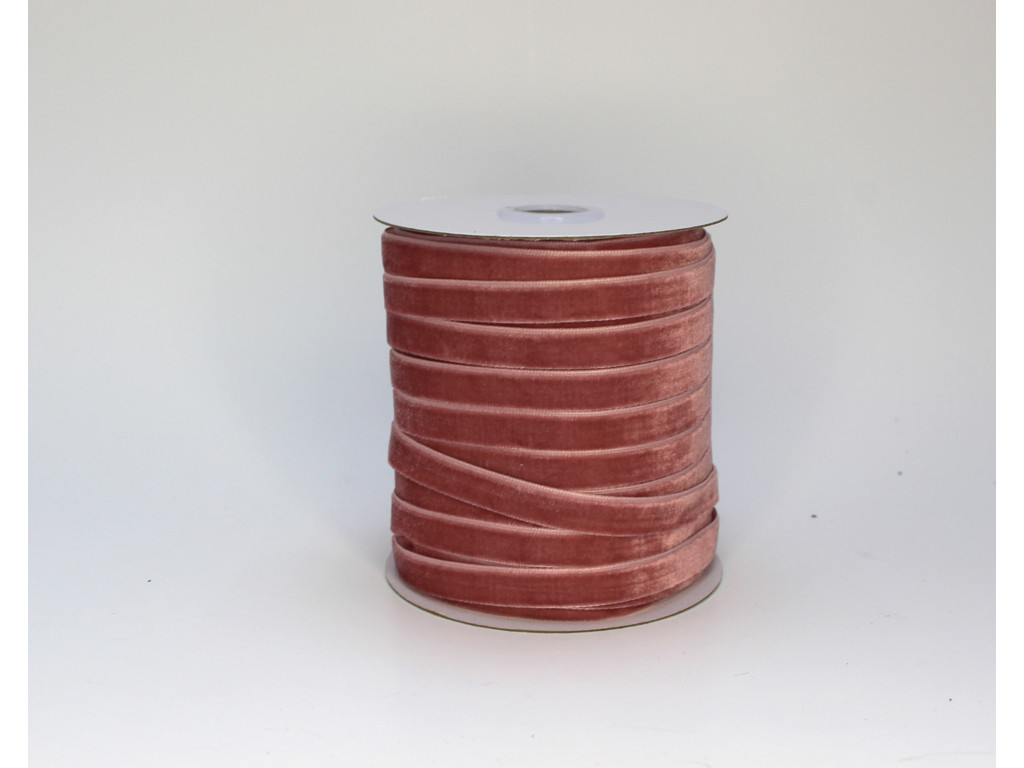 Velourbånd 9mm x 50y rosa 03 - 45m
