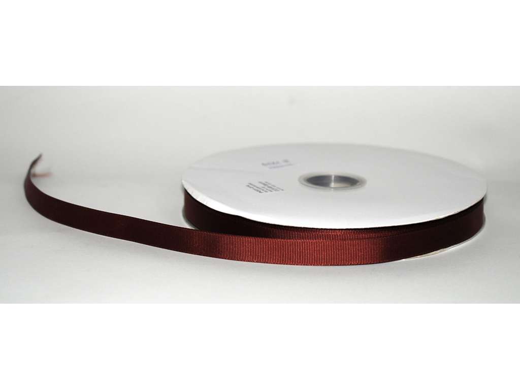 Silk ribbon 16mm grooved Cappucino