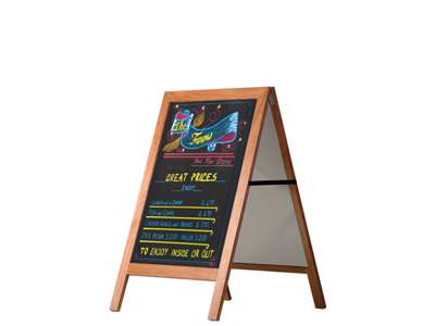 Street sign 60x80cm Mahogany look