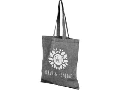 Tote bags black melange