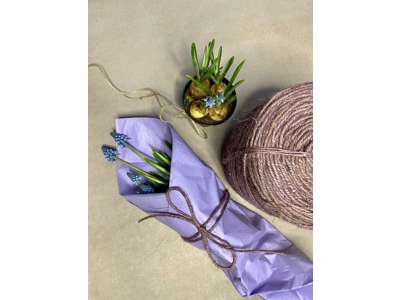 Flax cordel lyslilla 1kg 470m