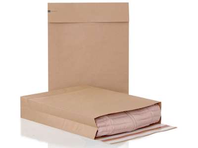 Shipping bag paper 350x450x80 + 100mm 200 pcs. the package