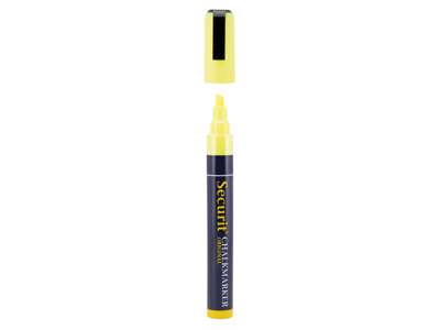 Securit chalk markers 2-6mm neon yellow