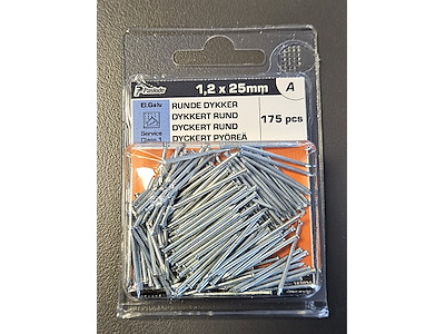 Runde dykkere SLZ1,2x25mm