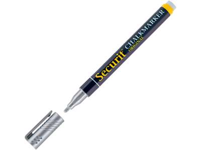 Securit Chalk markers 1-2mm silver