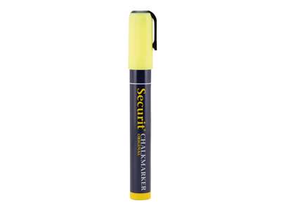 Securit chalk markers 2-6mm neon yellow