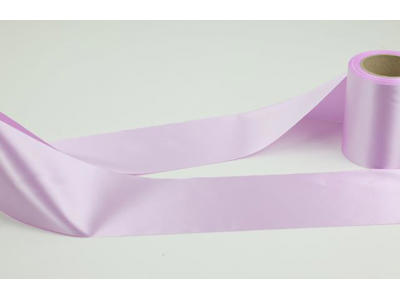 Wreath ribbon baby pink 75 mm x 25 meter
